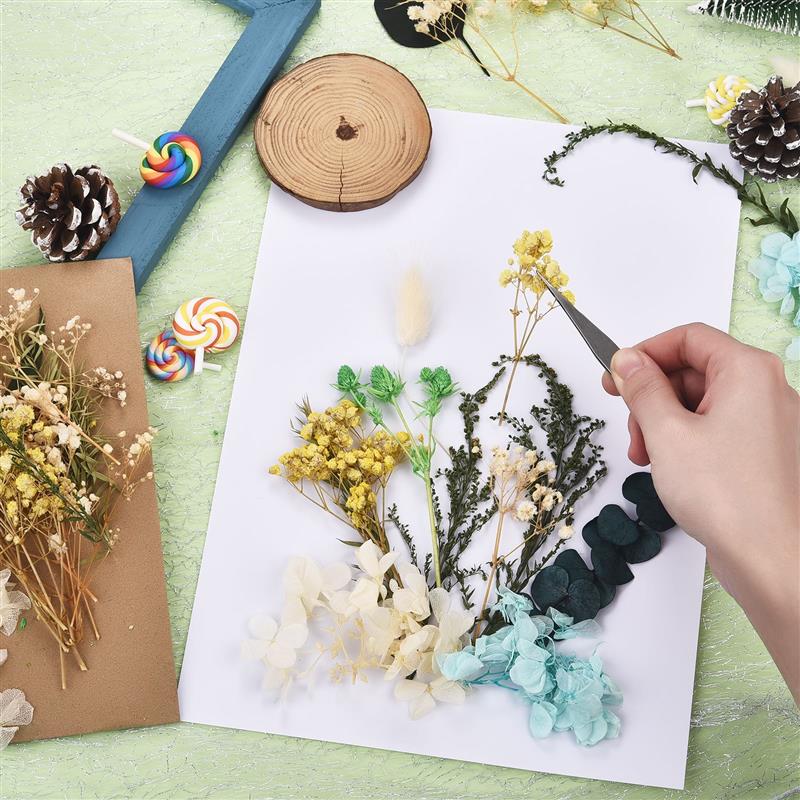 Candle Making Kit For Kids - Getrocknete Blumen UV-Harz Blumen Aufkleber Epoxidharz