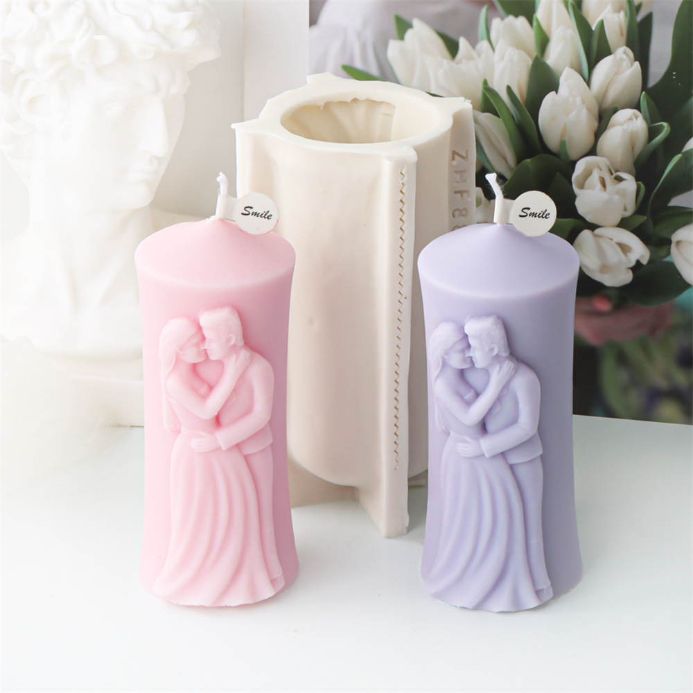 Candle Making Kit - Mann und Frau Säule Silikon Kerze