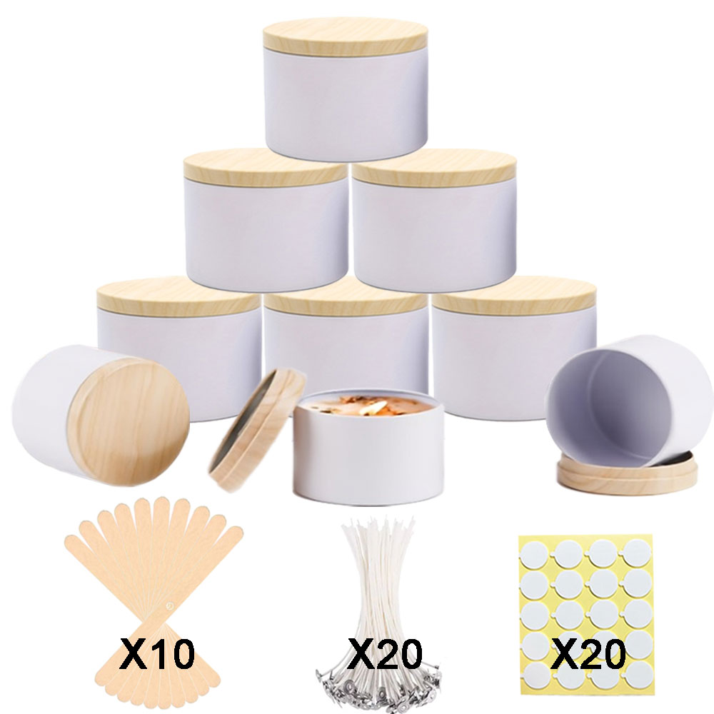 Candle Making Kit For Kids - 58-teiliges Kerzenherstellungsset, 6 Kerzengläser mit Deckel,
