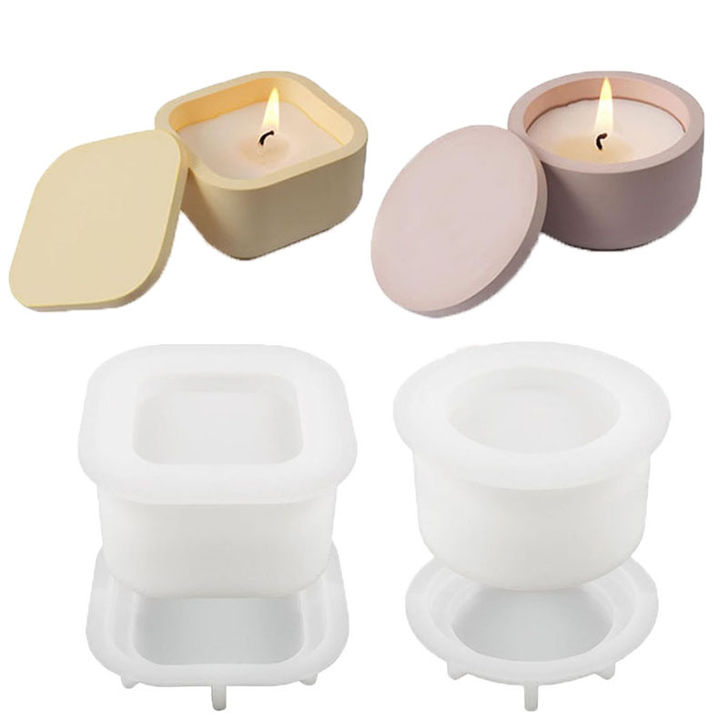 1 Satz DIY Kerzenglas-Silikonf – Candle Making Jars With Lids Bewertung und Preis