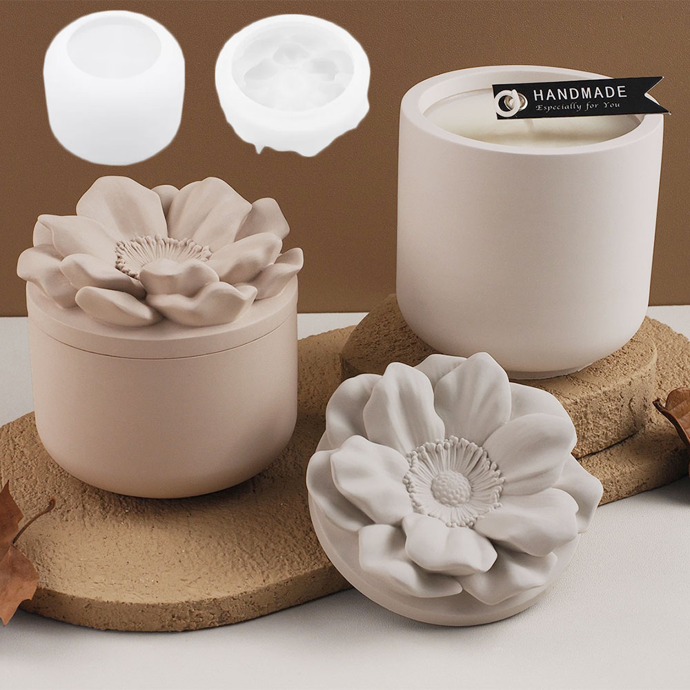 Sonnenblumen-Aufbewahrungsbox, – Candle Making Jars With Lids Bewertung und Preis