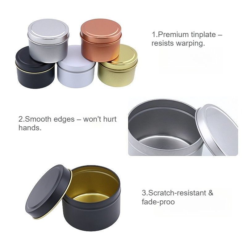 Runde Aluminium-Kerzendosen mi – Candle Making Jars With Lids Bewertung und Preis