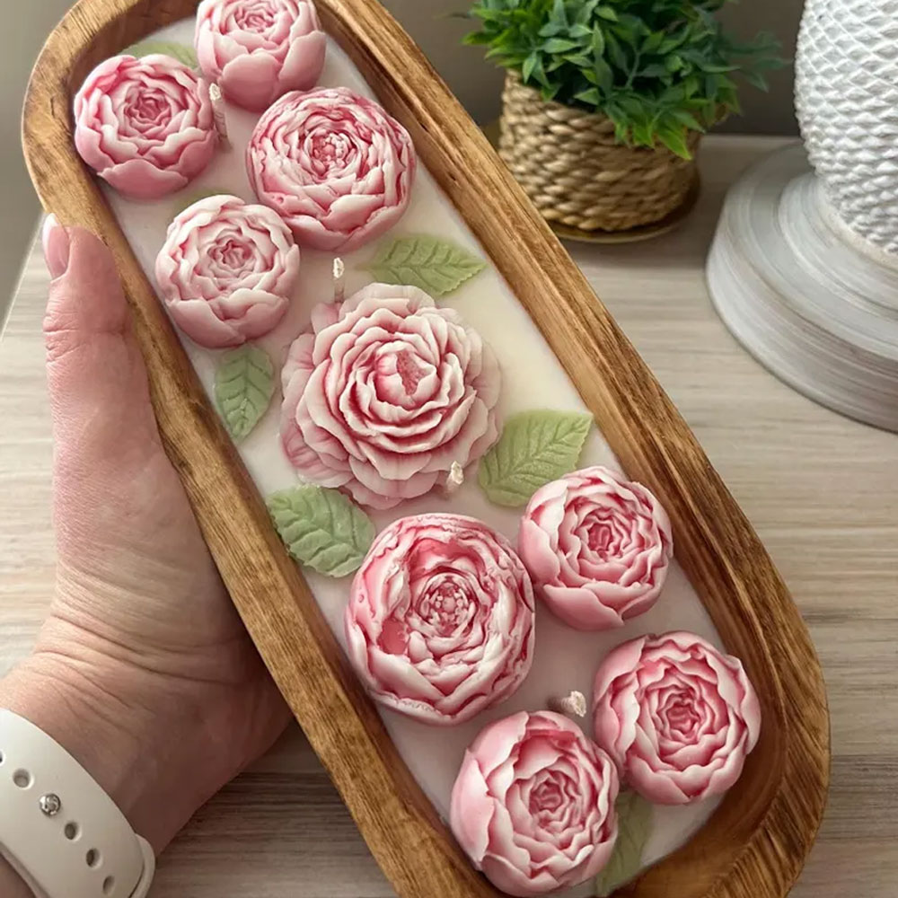 Pfingstrose Rose Silikon Kerze – Candle Making Austin Bewertung und Preis