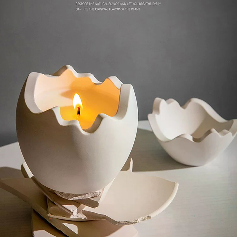 Neue Eierförmige Kerzenhalter- – Candle Making Jars With Lids Bewertung und Preis